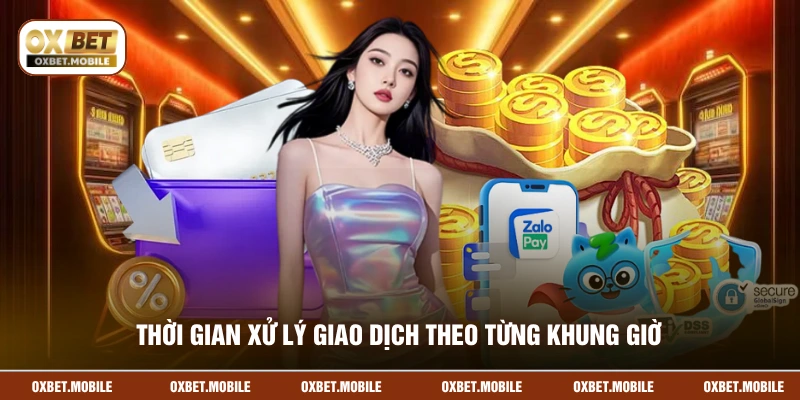 Thời gian xử lý giao dịch theo từng khung giờ